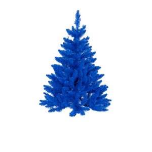  3 Pre Lit Navy Blue Ashley Spruce Artificial Christmas Tree 