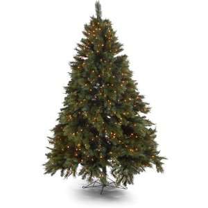   Time 7.5 Pre Lit Prescott Pine Artificial Christmas Tree, Clear Lights