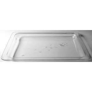 Princess House Crystal Heritage Square Serving Tray, Crystal Tableware