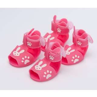   Color Rabbit Cozy Fashion Rubber Sandals Shoes For Small Dog  