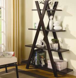 this cool bookcase offers a distinctive storage solution for any room 