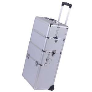  Top Quality Professional Portable Rolling Train Cosmetic Makeup Case 