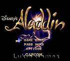 DISNEYS ALADDIN SNES SUPER NINTENDO GAME***  