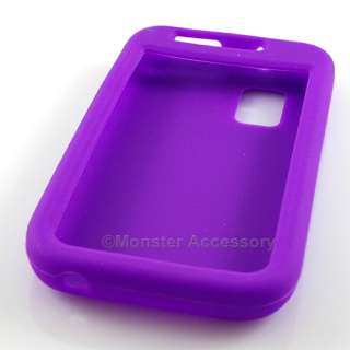 The Samsung Mesmerize Purple Soft Silicone Skin Gel Case provides the 