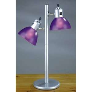   Collection 2 Lite Purple Shade Table Desk Lamp NEW