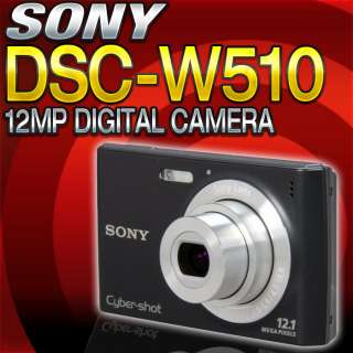 Sony Cybershot DSC W510 (Black) Digital Camera DSCW510 027242813236 
