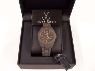 ToyWatch Velvety Silicon Gunmetal Watch VV10GU Brand New $225  