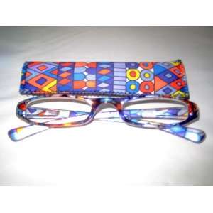  Reading Glasses with Sping Hinges and cases , +1.25 