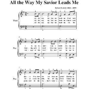   the Way My Saviour Leads Me Easy Piano Sheet Music Christian Books