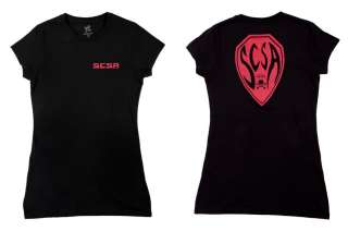 Stone Cold Steve Austin SCSA Womens Black WWE T Shirt New  