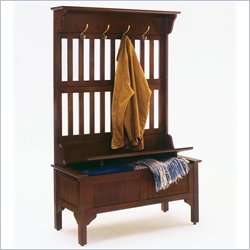 Home Styles Furniture Full Storage Bench Cherry Hall Tree 095385038281 