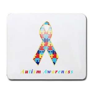  Autism Awareness Ribbon Mouse Pad