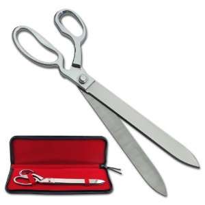  Plated Ceremonial Ribbon Cutting Scissors with Case