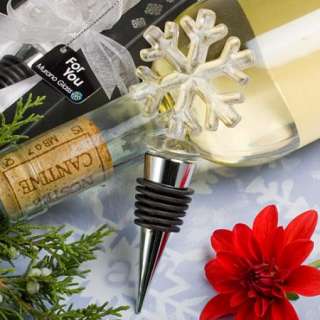 36   Snowflake Design Wine Bottle Stoppers Winter Wedding Favors 