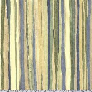   Seaglass Stripe Ecru/Sage Fabric By The Yard Arts, Crafts & Sewing