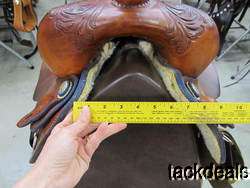 Hereford Tex Tan 14 Youth Fenders Barrel Trail Saddle Used Matching 
