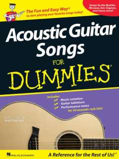 Acoustic Guitar Songs for Dummies Book, Rock Music, TAB  
