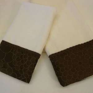   Sherry Kline Allegra Brown 3 piece Decorative Towel