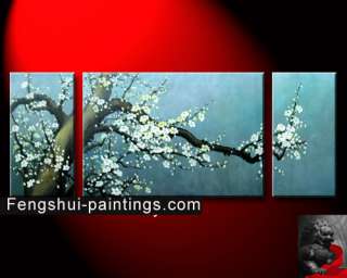 Abstract Art Cherry Blossom Tree Feng Shui Painting  