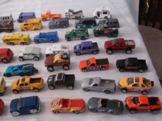   60 HOTWHEEL & OTHER TRUCKS GARBAGE HUMMERS SUVS JEEP BUS VANS  