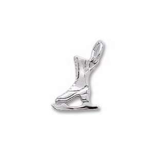  Ice Skate Charm   Sterling Silver Jewelry