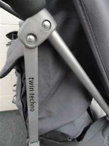 Maclaren Twin Techno Double Umbrella Stroller   Storm Gray  
