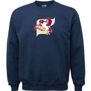   Skyhawks Navy Youth Logo Crewneck Sweatshirt