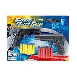   Dart Gun Pistol Set With Soft Foam Darts 2 pc Set Toys & Games