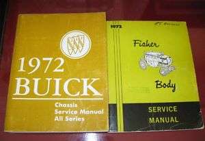 1972 Buick ORIG Chassis & Body Service Manual SET_GSX/GS 455/Stage 1 