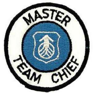  U.S. Air Force Master Team Chief Patch White & Blue 3 