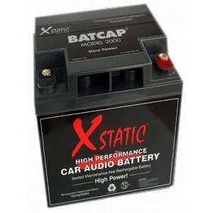   2000 50 Amp Hour Car Stereo Battery BatCap 2000