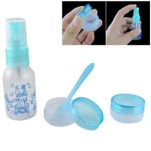   Cosmetic Plastic Container 30ML Spray Bottle Stick Blue Beauty
