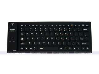 Black Silicone Bluetooth Keyboard for LG G Slate  