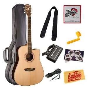   Instrument Cable, Tuner, Strap, Strings, String Winder, Pick Card, and