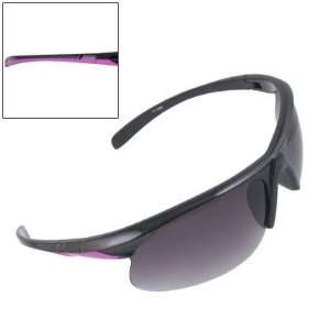   Frame Purple Detail Arm Skiing Sports Sunglasses