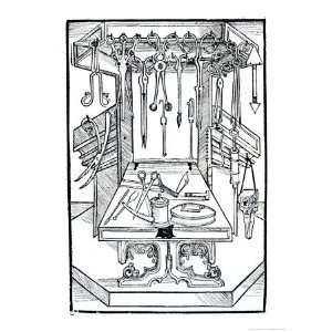  Operating Table and Surgical Instruments, from Das Buch 