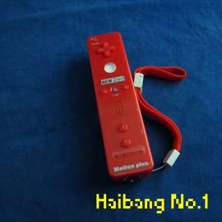   Motion Plus Remote Controller For Nintendo Wii + Case NEW Red  
