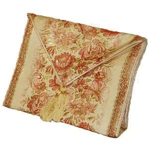  French Table Runner 62x12 Embroidered with Intricate 