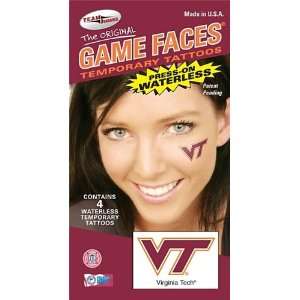  Game Faces Waterless Temporary VT Tattoos