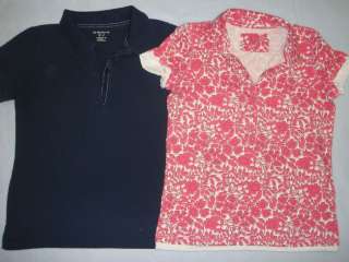 Liz Claiborne 2 Short Sleeve Polo Shirts Womens Sz S  