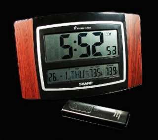 Sharp Wireless Indoor/Outdoor Thermometer & Huge Atomic Clock NIB 