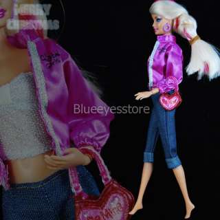   Dresses Fashion Party Short skirt Coat Clothes For Barbie Doll G201