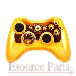 GOLD Chrome Shell For Xbox 360 Wireless Controller  