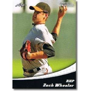  2011 Leaf Limited Edition #50 Zack Wheeler   San Francisco 