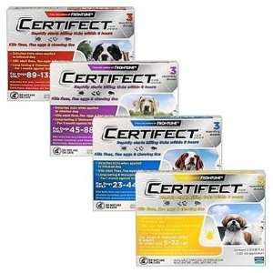 Certifect Flea and Tick Control   3 Pack Dog 5 22 lbs Pet 