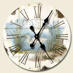 Wetland Shorebirds 12 inch Decorative Wood Wall Clock by Highland 