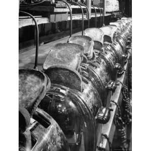  Sunbeam Toasters Sitting on Assembly Line Photographic 