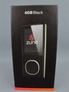 Sealed Microsoft ZUNE 4GB Black Media Player HSA 00001  