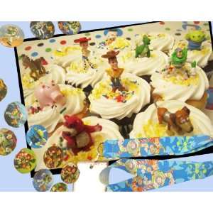  Toy Story Birthday Party Set   9 pc Cake Toppers   18 