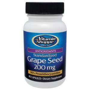  Vitamin Shoppe   Grape Seed (Standardized), 200 mg, 60 